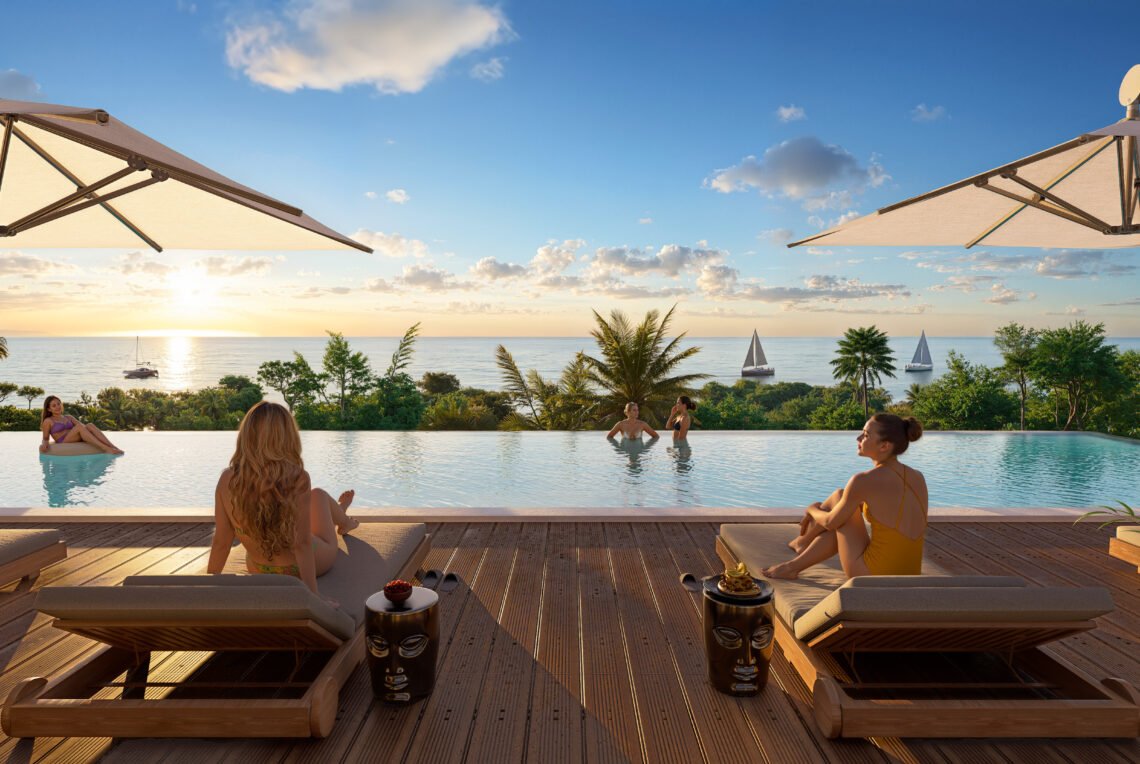 Oazis_infinity pool_sunrise